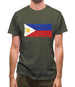 Philippines Grunge Style Flag Mens T-Shirt