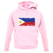 Philippines Grunge Style Flag unisex hoodie