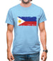 Philippines Grunge Style Flag Mens T-Shirt