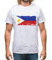 Philippines Grunge Style Flag Mens T-Shirt