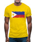 Philippines Grunge Style Flag Mens T-Shirt