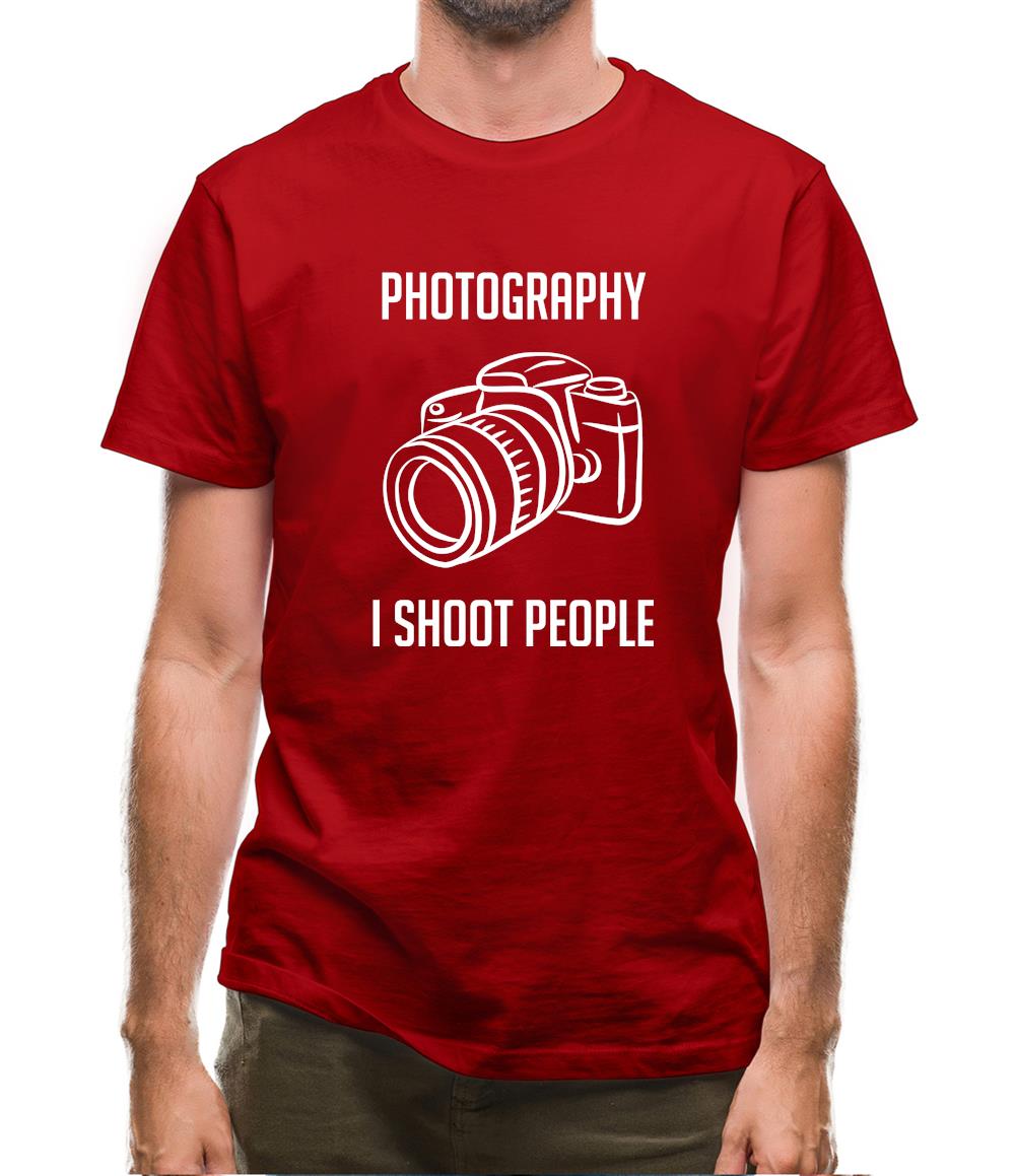 Photography I Shoot People Mens T-Shirt