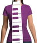 Piano Key Tie Womens T-Shirt