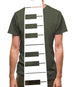 Piano Key Tie Mens T-Shirt