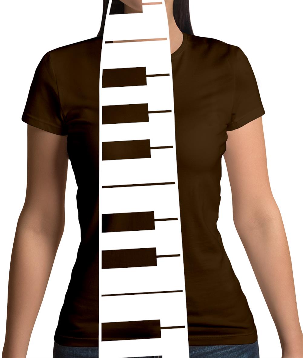 Piano Key Tie Womens T-Shirt