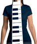 Piano Key Tie Womens T-Shirt