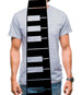 Piano Key Tie Mens T-Shirt