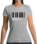 Piano Keys Colour Womens T-Shirt