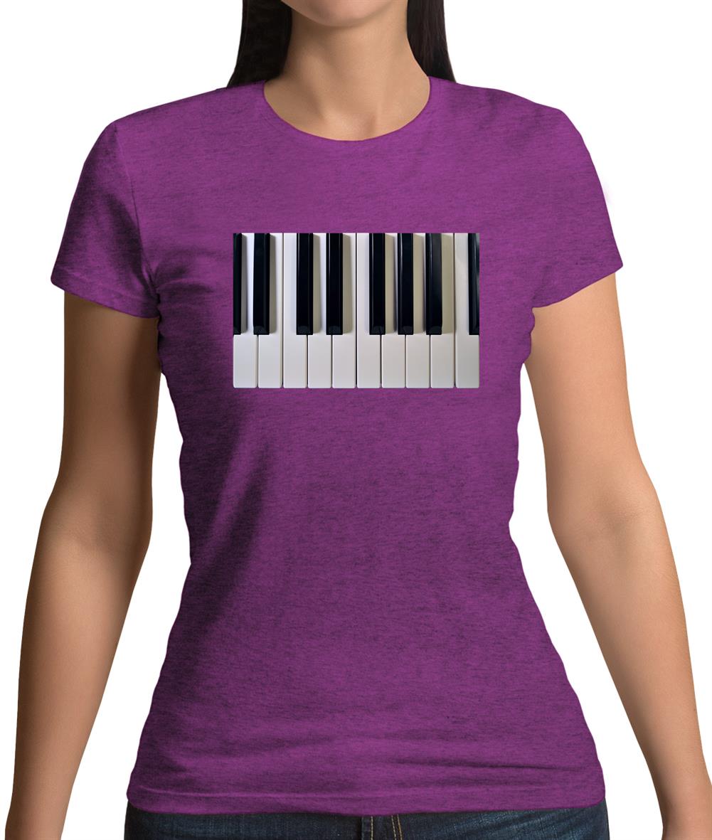 Piano Keys Colour Womens T-Shirt