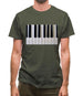 Piano Keys Colour Mens T-Shirt