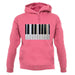 Piano Keys Colour unisex hoodie