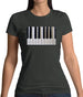 Piano Keys Colour Womens T-Shirt