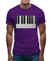 Piano Keys Colour Mens T-Shirt