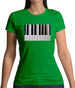 Piano Keys Colour Womens T-Shirt