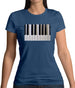 Piano Keys Colour Womens T-Shirt