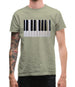 Piano Keys Colour Mens T-Shirt