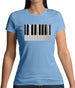 Piano Keys Colour Womens T-Shirt