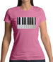 Piano Keys Colour Womens T-Shirt