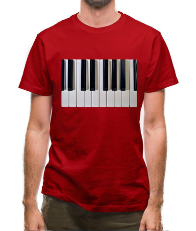 Piano Keys Colour Mens T-Shirt