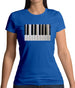 Piano Keys Colour Womens T-Shirt