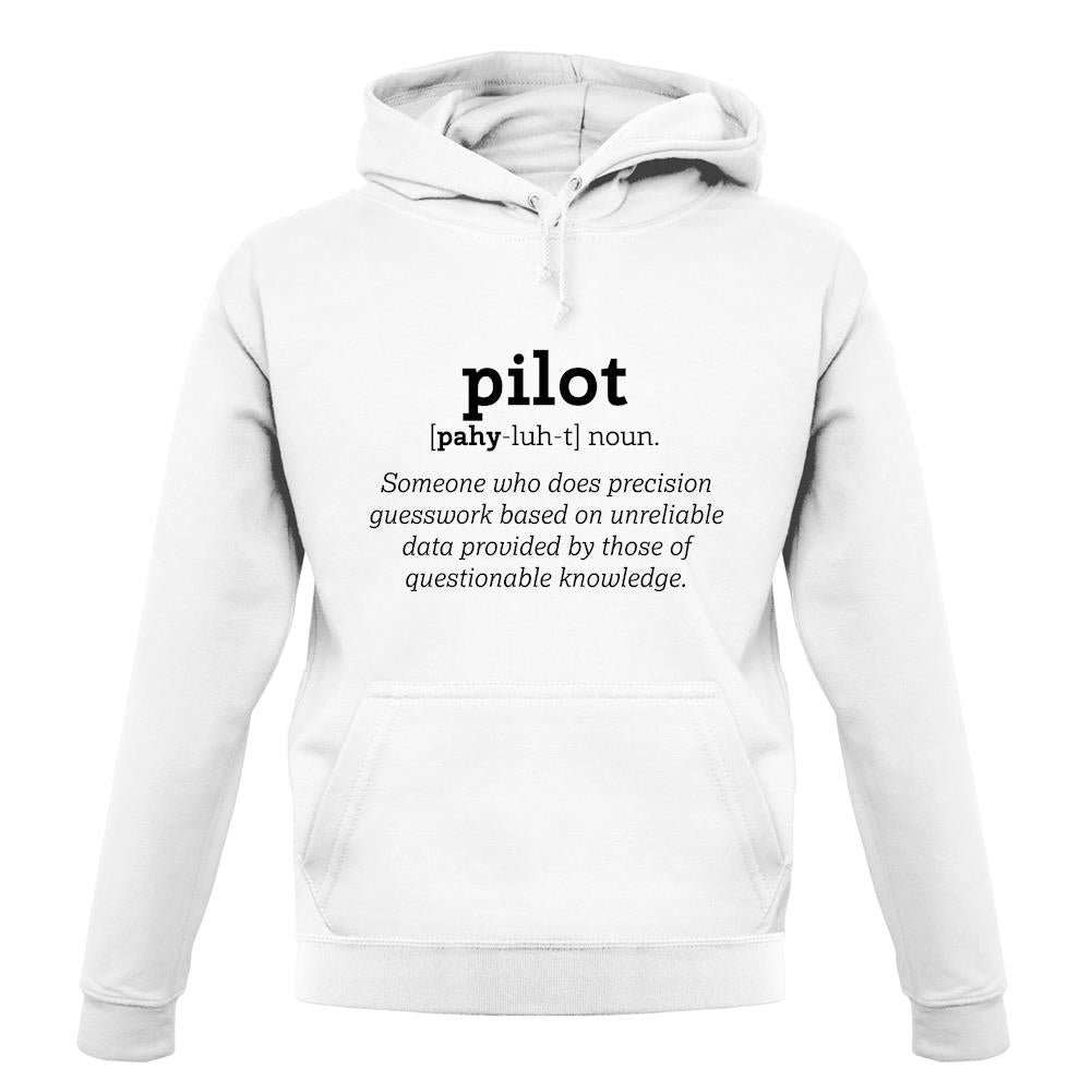 Pilot Definition unisex hoodie