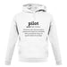 Pilot Definition unisex hoodie