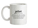 Pilot Definition Ceramic Mug