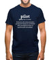 Pilot Definition Mens T-Shirt