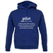 Pilot Definition unisex hoodie