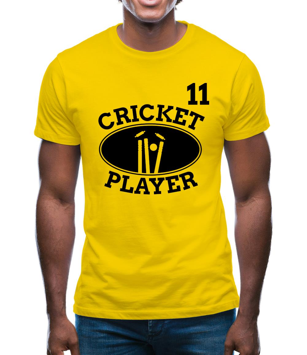 Cricket Player 11 Mens T-Shirt