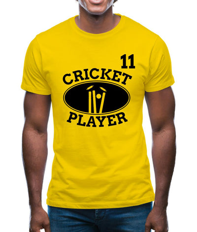 Cricket Player 11 Mens T-Shirt