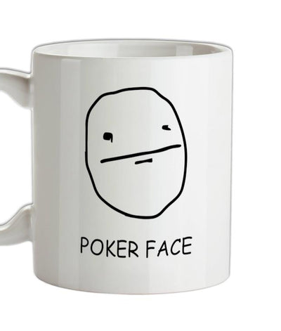 Poker Face Ceramic Mug