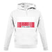 Poland Barcode Style Flag unisex hoodie