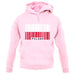 Poland Barcode Style Flag unisex hoodie