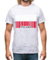 Poland Barcode Style Flag Mens T-Shirt