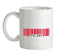Poland Barcode Style Flag Ceramic Mug