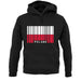 Poland Barcode Style Flag unisex hoodie