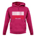 Poland Barcode Style Flag unisex hoodie