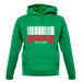 Poland Barcode Style Flag unisex hoodie