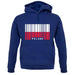 Poland Barcode Style Flag unisex hoodie