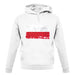 Poland Grunge Style Flag unisex hoodie