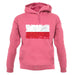 Poland Grunge Style Flag unisex hoodie