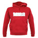 Poland Grunge Style Flag unisex hoodie