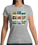 Go Cycling Photo Collage Womens T-Shirt