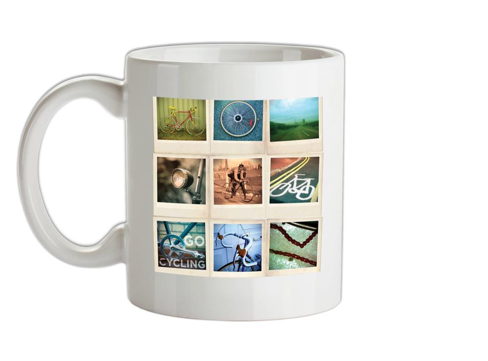 Go Cycling Photo Collage Ceramic Mug