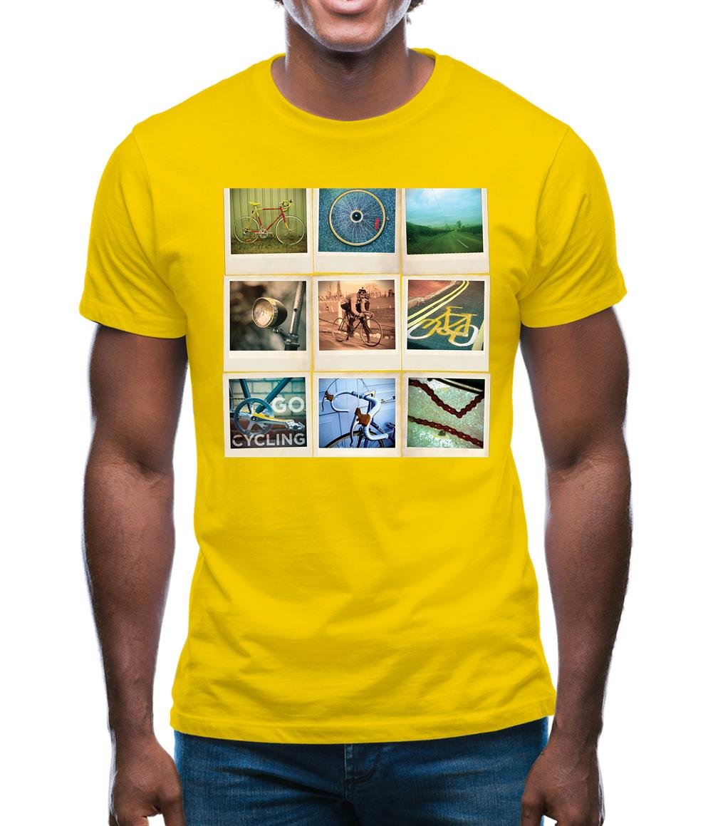 Go Cycling Photo Collage Mens T-Shirt
