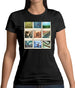 Go Cycling Photo Collage Womens T-Shirt