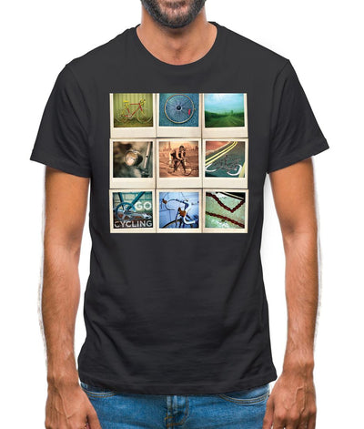 Go Cycling Photo Collage Mens T-Shirt