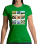 Go Cycling Photo Collage Womens T-Shirt