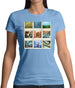 Go Cycling Photo Collage Womens T-Shirt